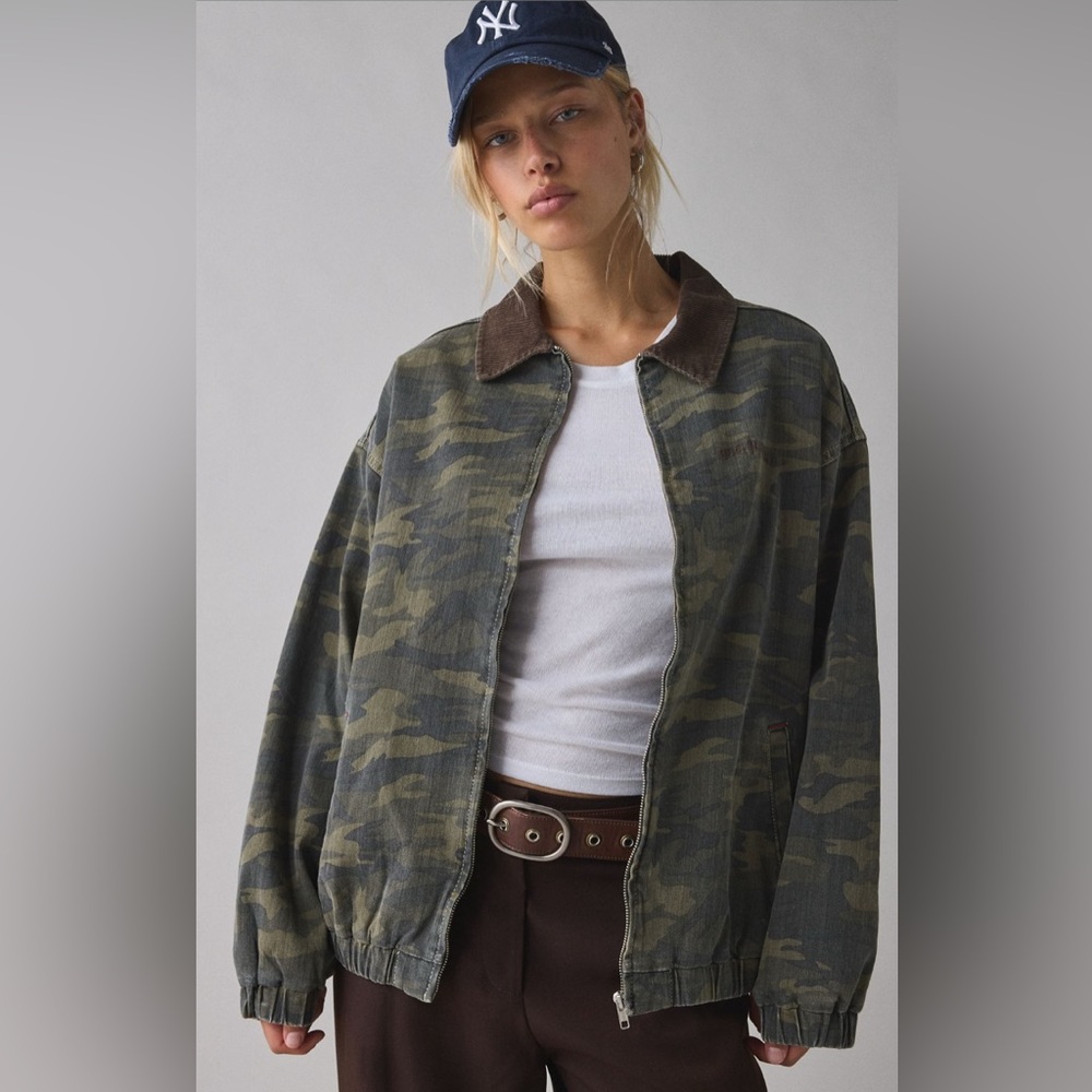 BDG Dex printed canvas workwear jacket